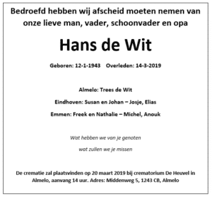 Rouwadvertentie maken  Voorbeelden, tips en informatie voor het opstellen